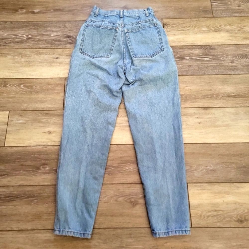 Vintage 100% cotton RIO Jeans size xs light blue mom jean - Picture 12 of 13